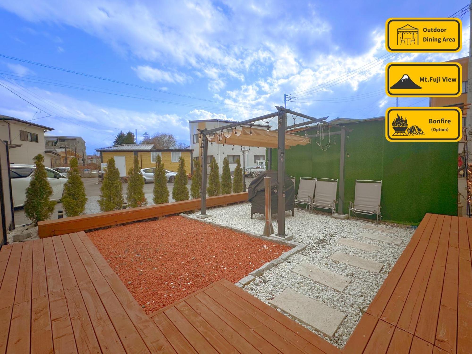 ヴィラ山間堂premier Garden Villa Bbq Bonfire Fuji View Annovillas Sankando Fujikawaguchiko Dış mekan fotoğraf